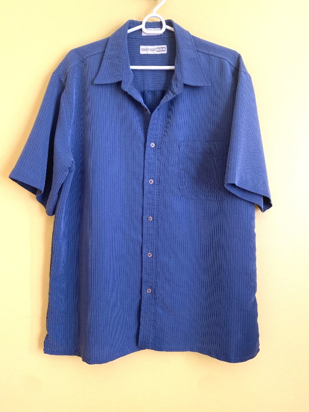 Men's Button Down Short Sleeve Camp Shirt